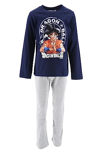 Dragon Ball Z Jungen Lang Pyjama Schlafanzug (Marineblau,10 Jahre) von Dragon Ball Z