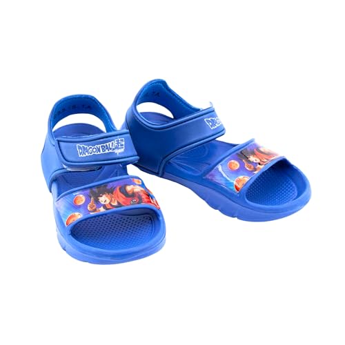 Dragon Ball Z Sandalen für Jungen, Atmungsaktive Offene Sandalen im Goku Design, Größe EU 28/29 von Dragon Ball Z