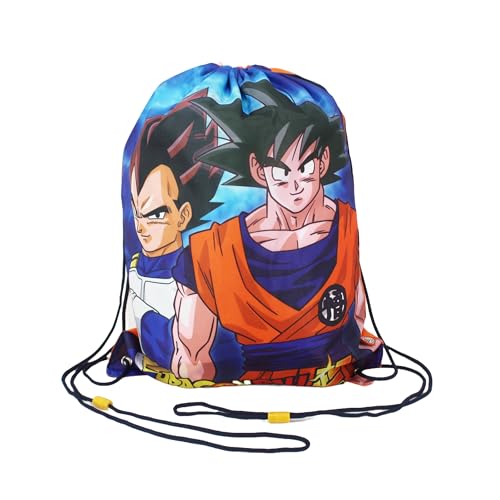 Dragon Ball Z Turnbeutel für Jungen, Jugend-Rucksack mit Kordelzug, Gepäcktasche, Reisesack Rucksack, Geschenk für Kinder und Jugendliche von Dragon Ball Z