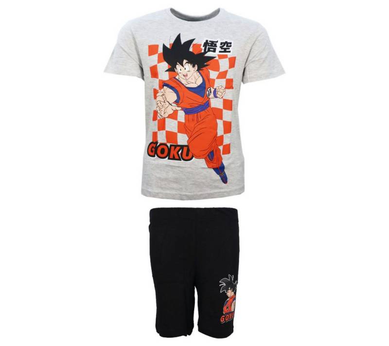 Dragon Ball Schlafanzug Anime Dragon Ball Goku Jungen Pyjama Shirt Shorts Gr. 134 bis 164 von Dragon Ball