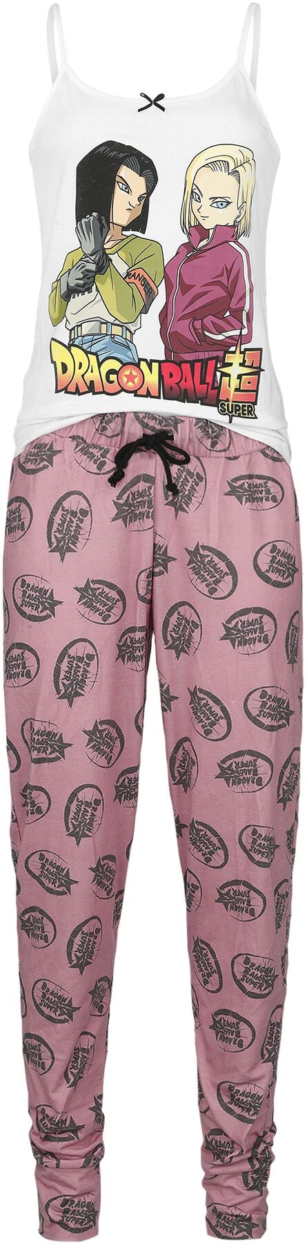 Dragon Ball Super - Android Pair Schlafanzug weiß rosa in XXL von Dragon Ball