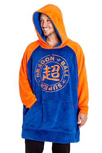 Dragon Ball Z Übergroße Hoodie Decke Herren Anime Merch Dragonball Kapuzenpullover Fleece Oversized für Männer und Teenager Jungen von Dragon Ball