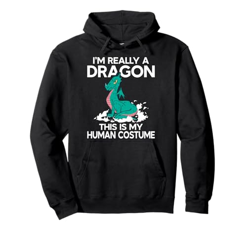 Drachen-Kostüm für Erwachsene, Männer, Frauen, Kinder, Jungen, Mädchen Pullover Hoodie von Dragon Costume Adults Gift