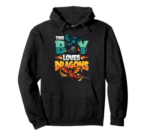 Dragon Lover Kids Dieser Junge liebt Drachen Pullover Hoodie Dragon Lover Kids Dieser Junge liebt Drachen Pullover Hoodie von Dragon Lover Apparel for Boys Designs