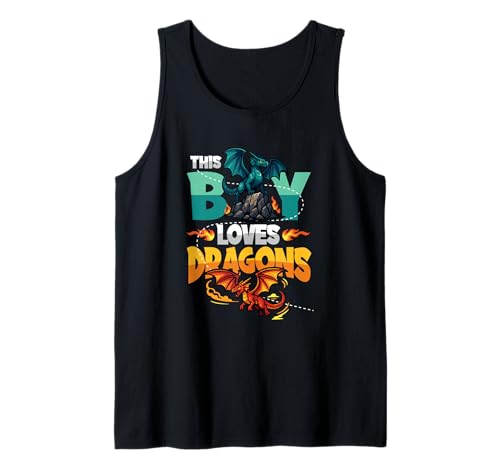 Dragon Lover Kids Dieser Junge liebt Drachen Tank Top Dragon Lover Kids Dieser Junge liebt Drachen Tank Top von Dragon Lover Apparel for Boys Designs