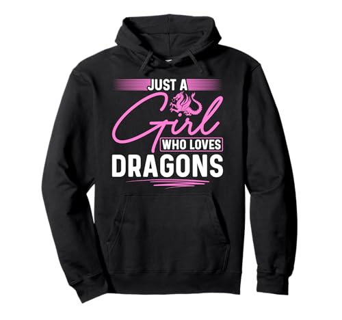 Nur EIN Mädchen, das Dragons Fantasy Creature liebt Pullover Hoodie von Dragon Lovers Mythical Creatures Fantasy Fan