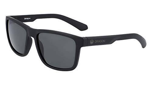 Dragon Herren Reed Sunglasses, Matte Black/LL Smoke, 57-17-140 von Dragon