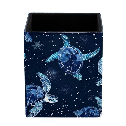 DragonBtu Schreibtisch-Stifthalter, Sternenhimmel, Meeresschildkröte, Bleistift-Organizer, Federmäppchen, Federmäppchen, Federmäppchen für Schreibtisch, Büro, Stifteetui für Schule, Kinder von DragonBtu