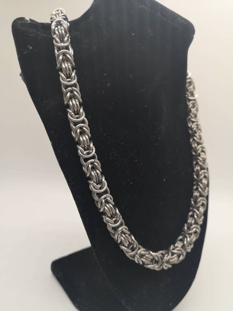 Byzantiner Kettenhemd Halskette - Edelstahl Königskette von DragonHeARTSpace