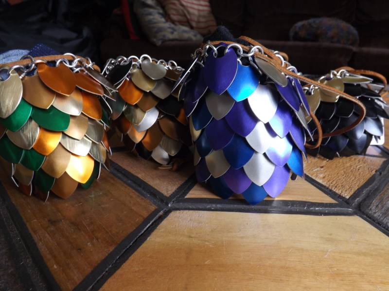 Drachenschuppen Würfelbeutel - Mittel Kette Und Skala Maille Mittlere Würfeltaschen D & Würfel Beutel Farbgestaltung Made To Order von DragonHeARTSpace