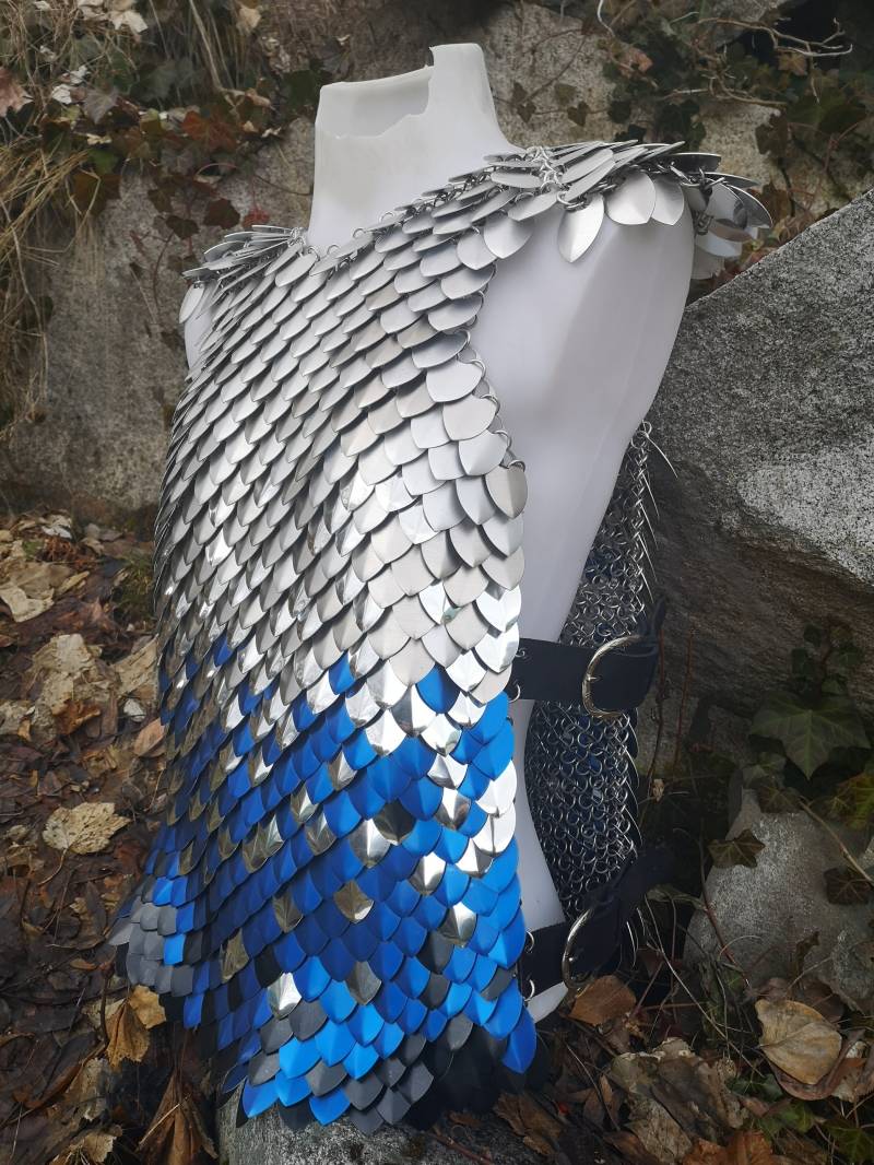 Scalemail Shirt - Sonderanfertigung Alle Farben Verfügbar Extra Große Schuppen Drachenschuppen Weste, Shirt, Oberteil, Rüstung, Hauberk Scalemail Shirt - Sonderanfertigung Alle Farben Verfügbar Extra Große Schuppen Drachenschuppen Weste, Shirt, Oberteil, Rüstung, Hauberk von DragonHeARTSpace