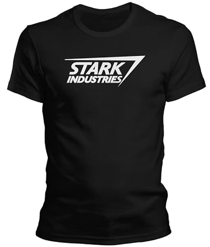 DragonHive Herren T-Shirt Stark Industires Ironman, Größe:3XL, Farbe:Schwarz von DragonHive