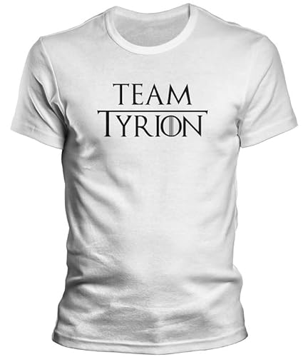 DragonHive Herren T-Shirt Team Tyrion Game of Thrones Haus Lennister - lustiges Männer Tshirt, Größe:S, Farbe:Weiß von DragonHive