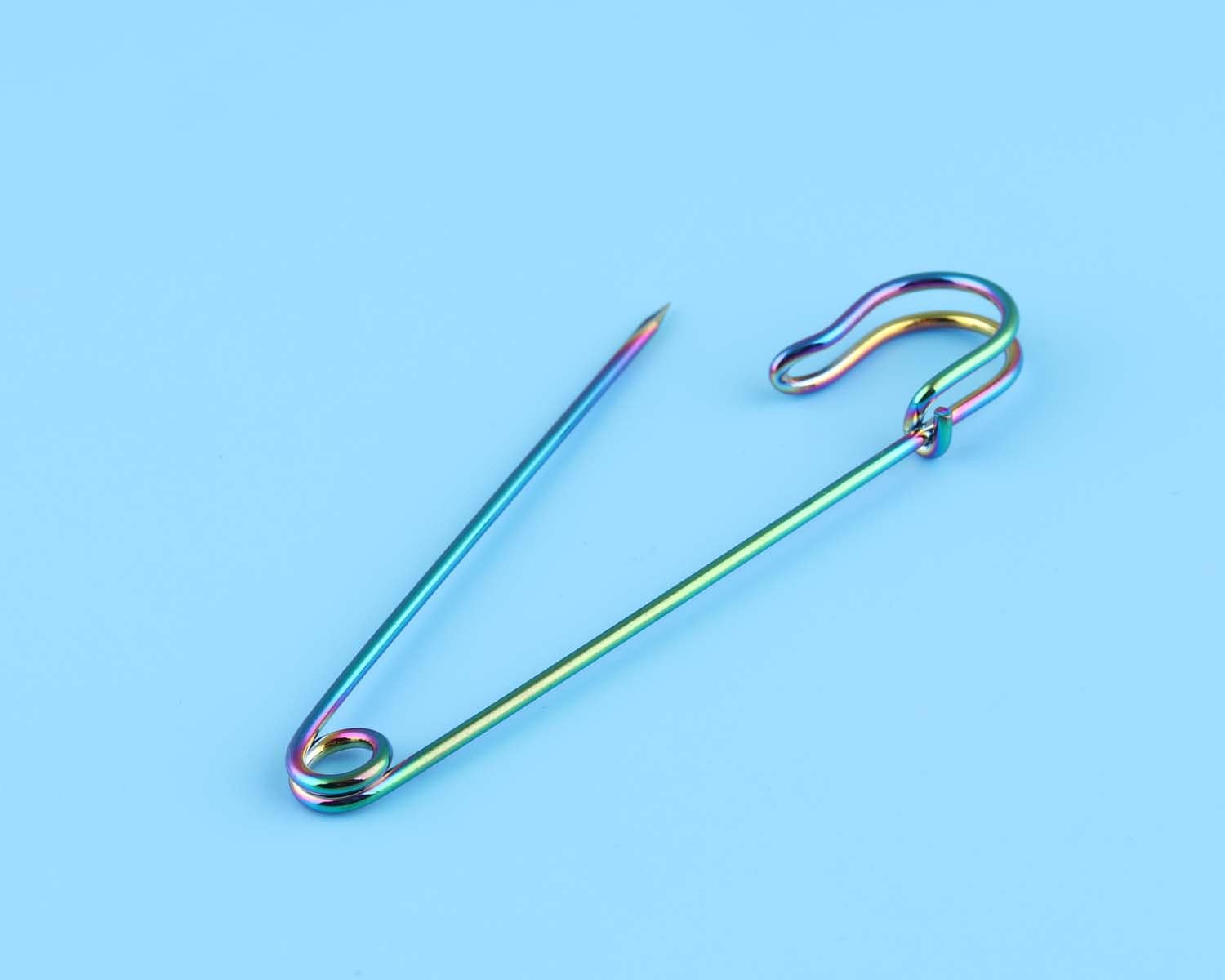 10 Stück/Los 57mm Metall Regenbogen Farbe Brosche Anstecknadel Sicherheitsnadeln Beschriften Pins Für Nähzubehör Diy Handwerk von DragonTradition