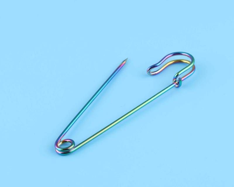 10 Stück/Los 57mm Metall Regenbogen Farbe Brosche Anstecknadel Sicherheitsnadeln Beschriften Pins Für Nähzubehör Diy Handwerk von DragonTradition