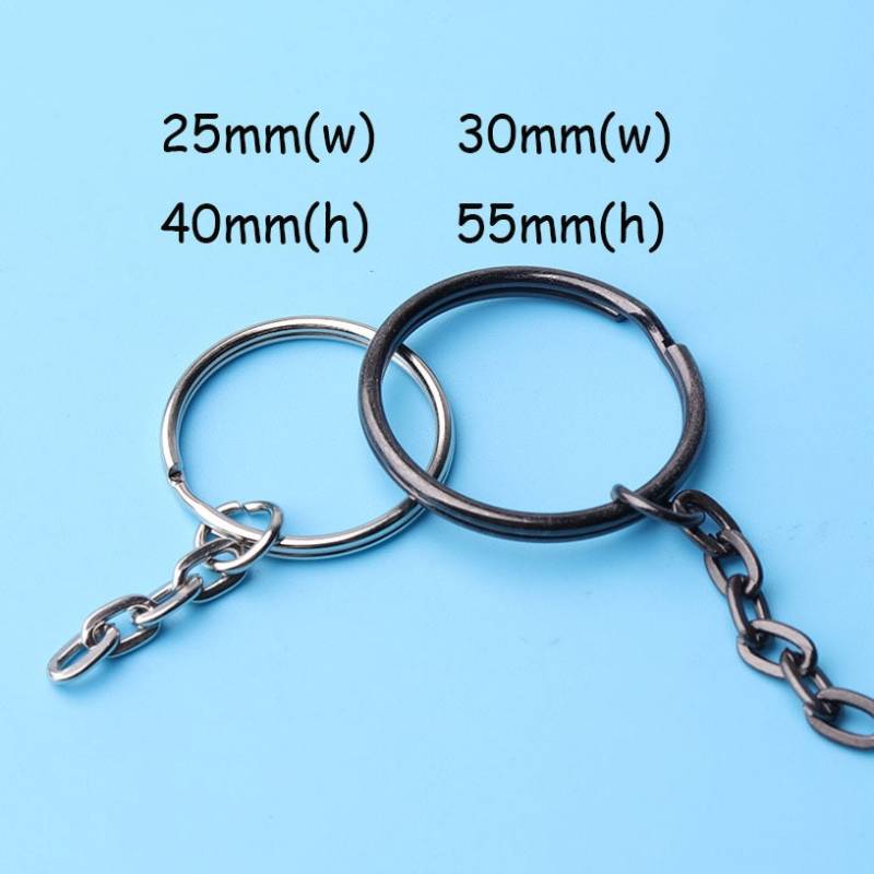 10 Stück Frühling Ösen Schlüsselanhänger Mit Drehbarem Anschlüsse Keychain Ringe Diy Rings25/30mm Breit von DragonTradition