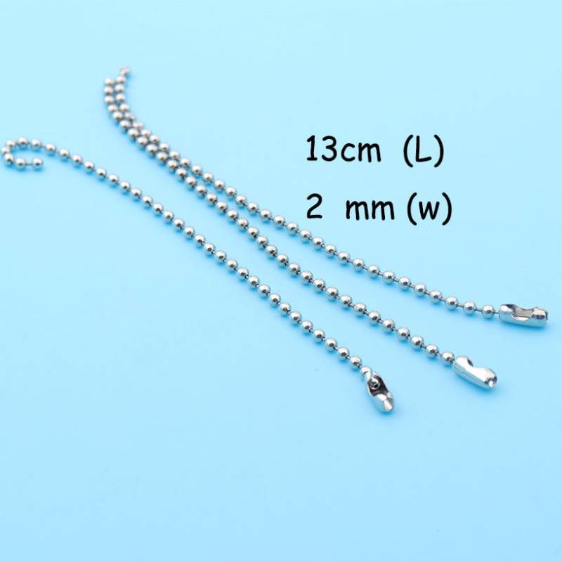 20st Kugel Kette Silberkette Label Machen Pedent Jwerly Herstellung Schlüsselanhänger Tags Ball Versilbert Tasche 13cm von DragonTradition