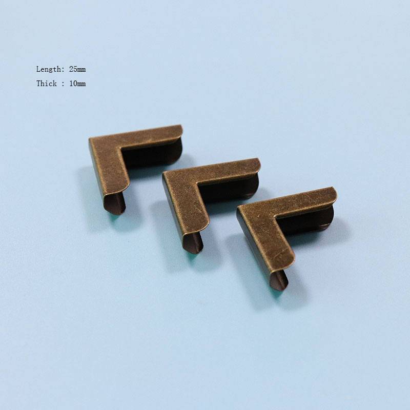 Corner, 12Pcs 2510mm Bronze-Metal-Beutel-Ecke, Eckschutz Für Tasche, Ledertaschen Befunde Großhandel Bj3 von DragonTradition