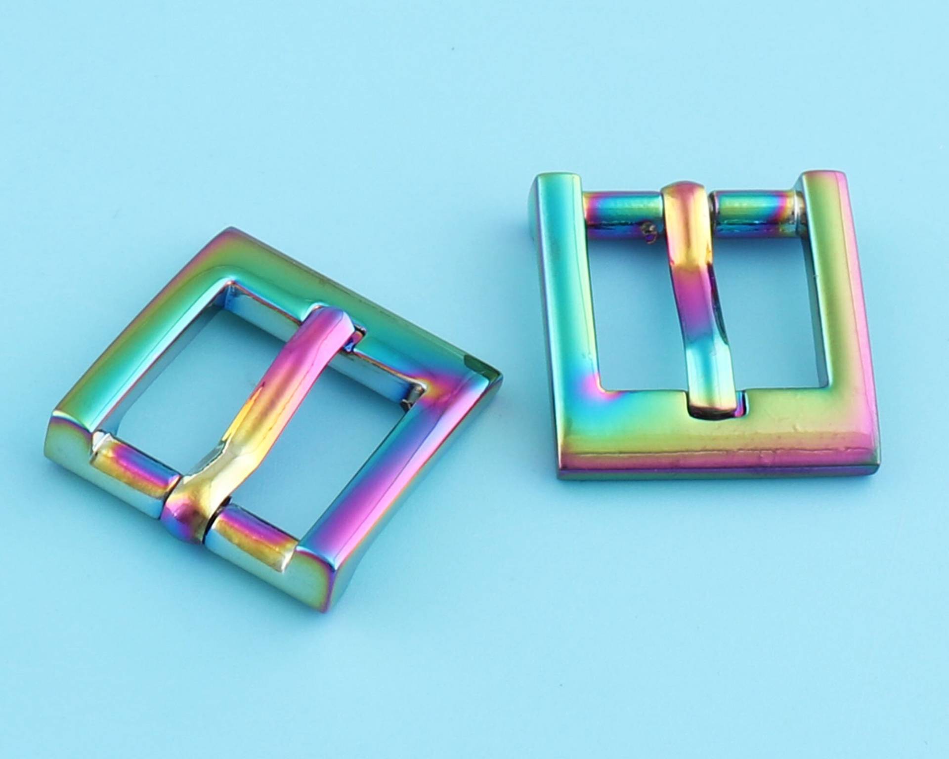 Mitte Bar Schnalle Pin Gürtelschnalle, Geldbörse Uhr Schnalle, Metall Schnalle Mit Regenbogen Farbe 14 22 Mm von DragonTradition