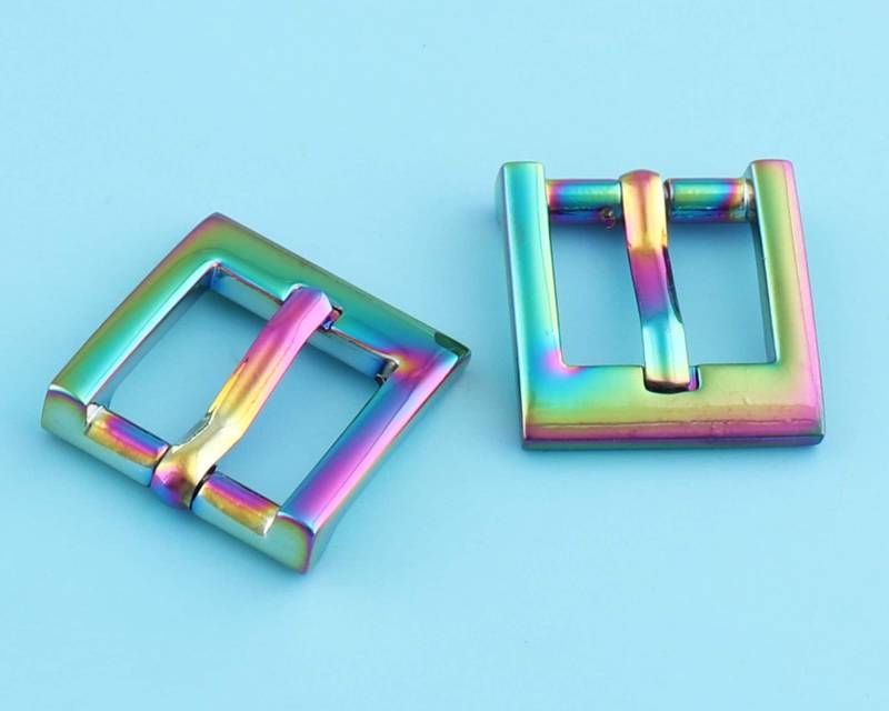 Mitte Bar Schnalle Pin Gürtelschnalle, Geldbörse Uhr Schnalle, Metall Schnalle Mit Regenbogen Farbe 14 22 Mm von DragonTradition
