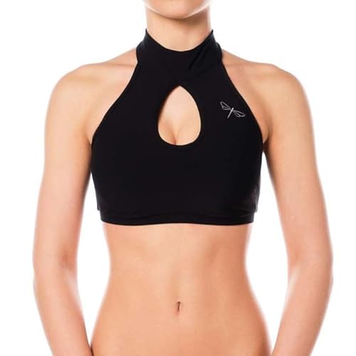 Dragonfly High Neck Sports Bra Terri Comfy-BH Perfekt gestaltet | Schnittform Maximaler Halt für Pole Dancer | Halsverschluss mit 3 kleinen Metallnieten | Material 80% Polyamid 20% Elastan Oeko-TEX von Dragonfly