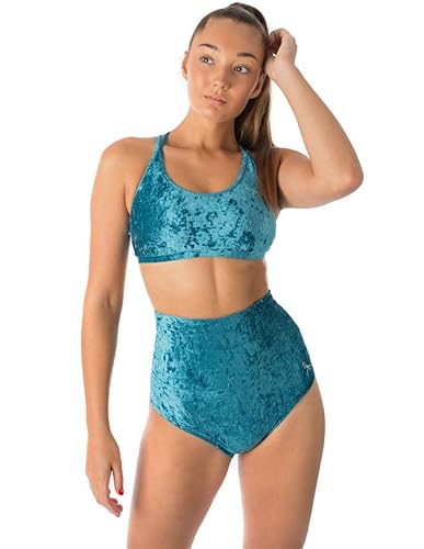 Dragonfly Pole Dance Shorts Betty Velvet Samtig Bequem mit hoher Taille und Perfekter Passform | Maximale Bewegungsfreiheit | Doppeltes Futter im Schrittbereich | 80% Polyamid 20% Elastan Oeko-TEX von Dragonfly