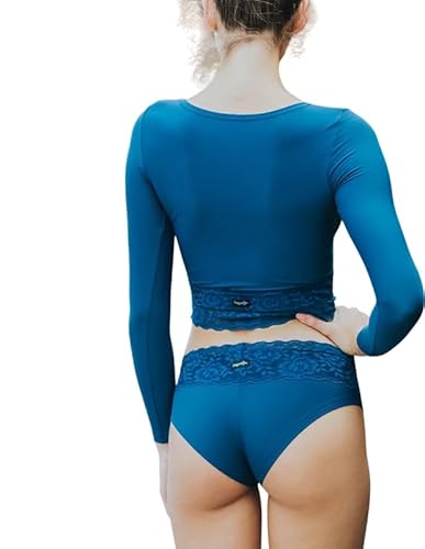 Dragonfly Pole Shorts Lace Mia Hochwertige italienische Spitze im unteren Taillenbereich | Doppeltes Futter im Schrittbereich sorgt für Komfortschutz | Material 80% Polyamid 20% Elastan Oeko-TEX von Dragonfly