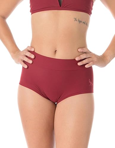 Dragonfly Damen Pole Dance Shorts Mandy – Bequeme Hotpants hoch tailliert ohne Bund – Trainingsshorts für Poledance, Fitness, Yoga – Atmungsaktiv, Oeko-TEX – 80% Polyamid, 20% Elasthan von Dragonfly