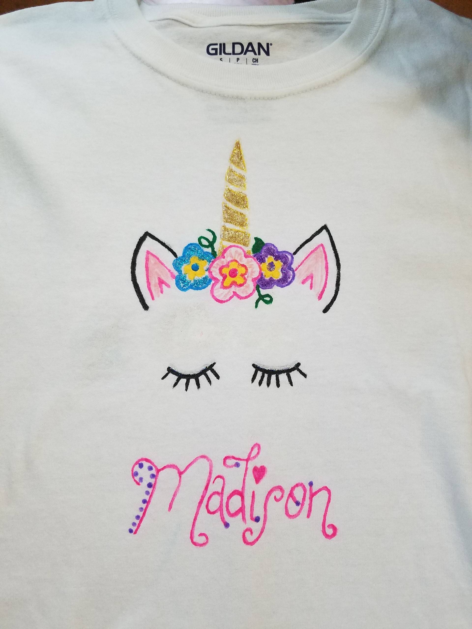 Personalisierte Einhorn Hemd Personalisierte Einhorn Hemd von DragonflyWorkz