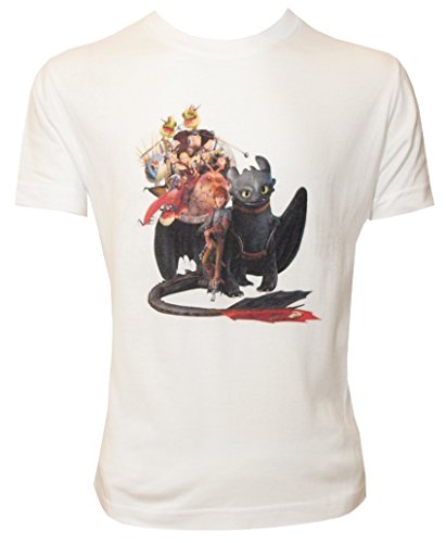 Dragons Kinder T-Shirt DreamWorks Drachenreiter Freunde Gruppenbild (104/110) von Dragons
