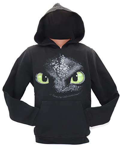 Dragons Unisex Kinder dreamworks dragons hoodie Kapuzenpullover, Schwarz, 140-146 EU von Dragons