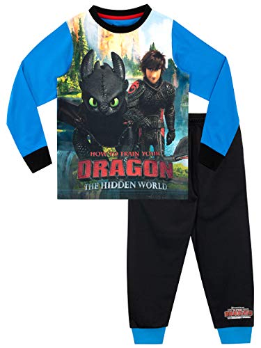 How To Train Your Dragon Jungen Schlafanzug Schwarz 134 von How To Train Your Dragon