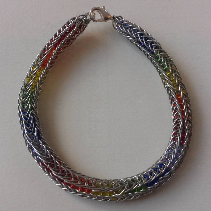 Geflochtenes Armband Aus Drahtperlen von DragonsHoardTrinkets