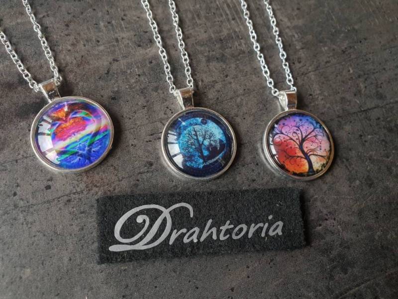 Drahtoria "Baum Des Lebens" Kette + Anhänger Unendlichkeit Unsterblichkeit von Drahtoria