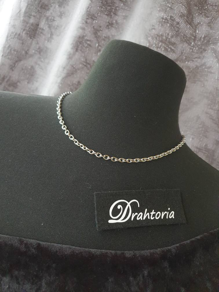 Set Schlichte Edelstahl Kette Für Anhänger Aller Art + Armband Von Drahtoria von Drahtoria