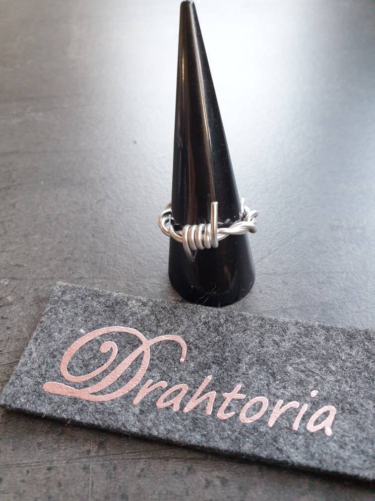 stacheldraht - Ring Aus Aludraht Vom Schmucklabel Drahtoria von Drahtoria