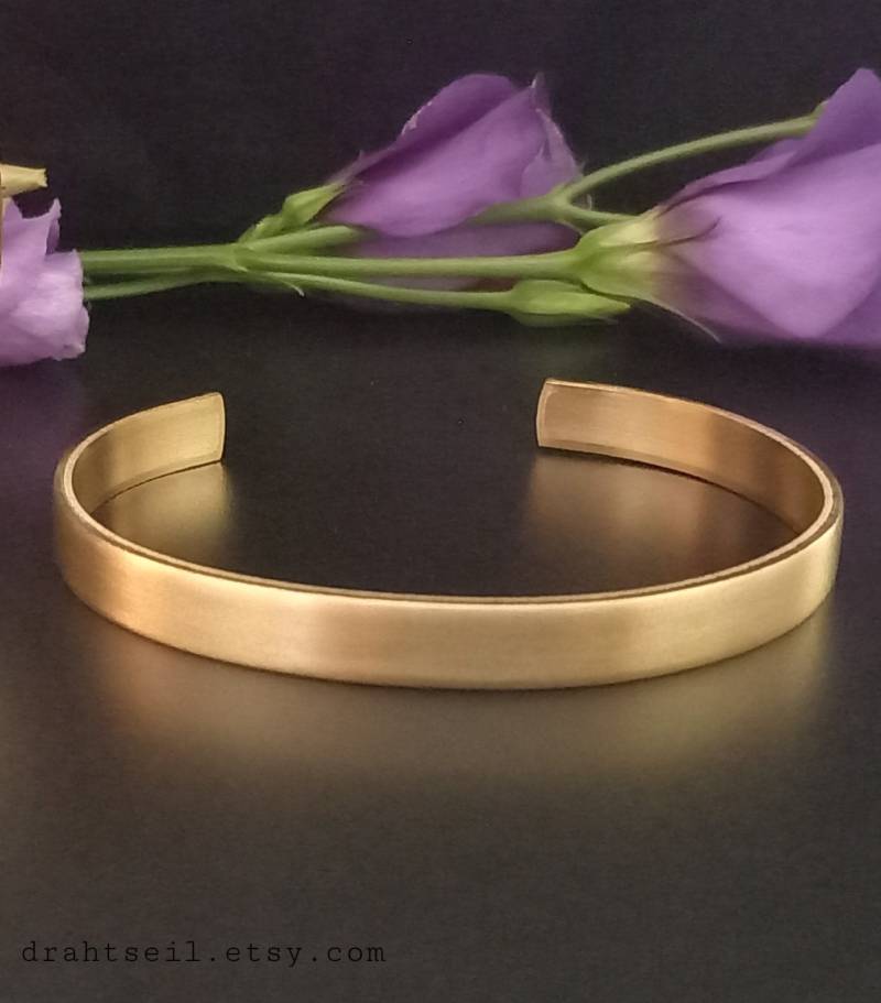 Messing Armreif von Drahtseil