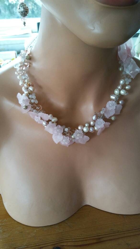 Brautschmuck - Rosa von DrahtundPearls