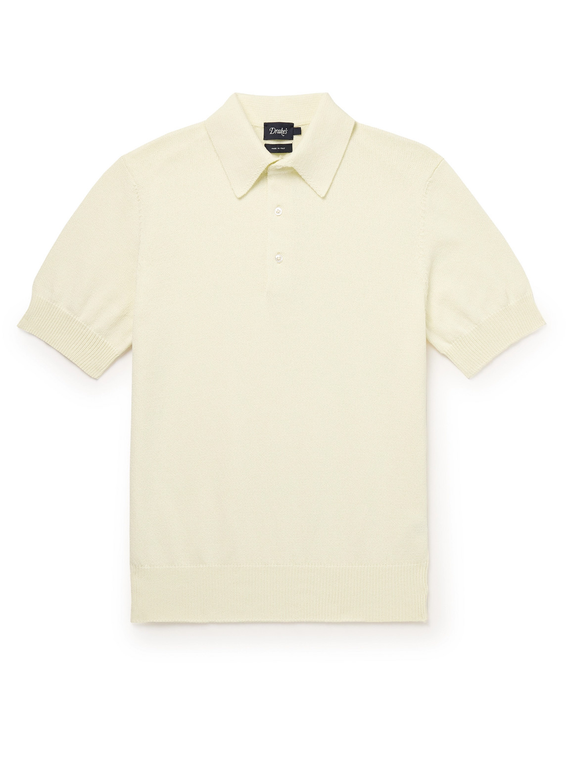 Drake's - Cotton Polo Shirt - Men - Neutrals - M von Drake's