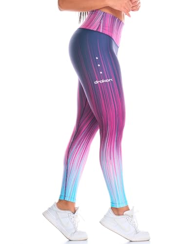 Drakon Colombian Workout-Leggings mit hoher Taille für Damen, Kompressions-Enge, Crossfit, Yogahose, viele Stile, Spülung, Einheitsgröße Drakon Colombian Workout-Leggings mit hoher Taille für Damen, Kompressions-Enge, Crossfit, Yogahose, viele Stile, Spülung, Einheitsgröße von Drakon