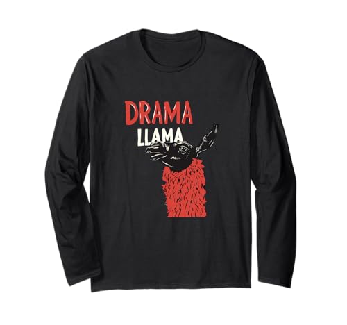 Cooler Drama Lama-Spaß für Erwachsene und Kinder Langarmshirt von Drama Llama Outfit