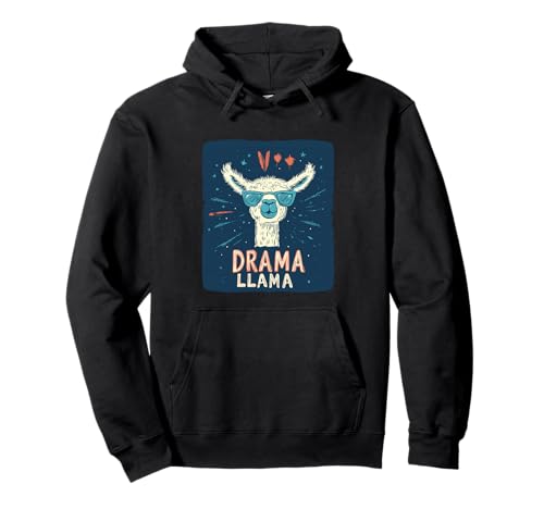 Lustiges Drama Lama mit Sonnenbrille für Jungen und Mädchen Pullover Hoodie Lustiges Drama Lama mit Sonnenbrille für Jungen und Mädchen Pullover Hoodie von Drama Llama Outfit