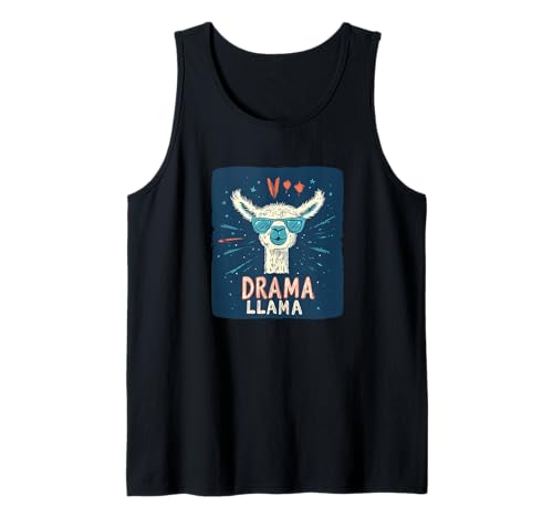 Lustiges Drama Lama mit Sonnenbrille für Jungen und Mädchen Tank Top Lustiges Drama Lama mit Sonnenbrille für Jungen und Mädchen Tank Top von Drama Llama Outfit