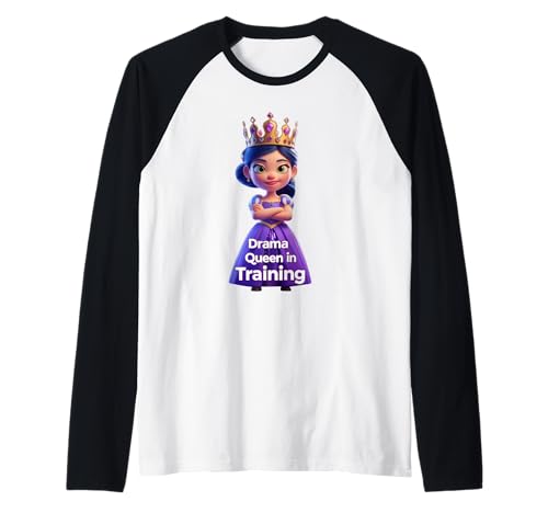 Drama Queen Lustiges Unisex-Design für Männer und Frauen T-Shirt Raglan von Drama Queen Funny Unisex Design For Men Women Tee