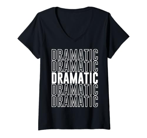 Damen Dramatisch T-Shirt mit V-Ausschnitt Damen Dramatisch T-Shirt mit V-Ausschnitt von Dramatic Apparel
