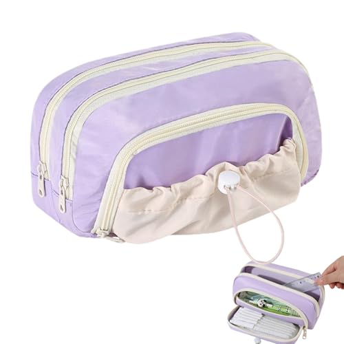 Dranng Ästhetisches Federmäppchen - Schreibwaren Organizer Mit Zugband - Großes Wasserdichtes Organizer Für Schulbedarf Jugendliche Mädchen von Dranng