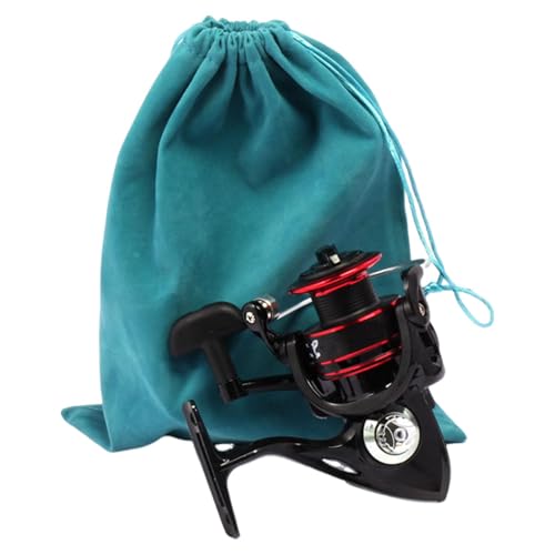 Dranng Angelrollentasche, Angelrollentasche,Angeltasche mit Kordelzug - Angelrollen-Ausrüstungstasche, tragbarer Angelgeräte-Organizer, Rollenetui für Baitcasting-Fliegenrollen von Dranng