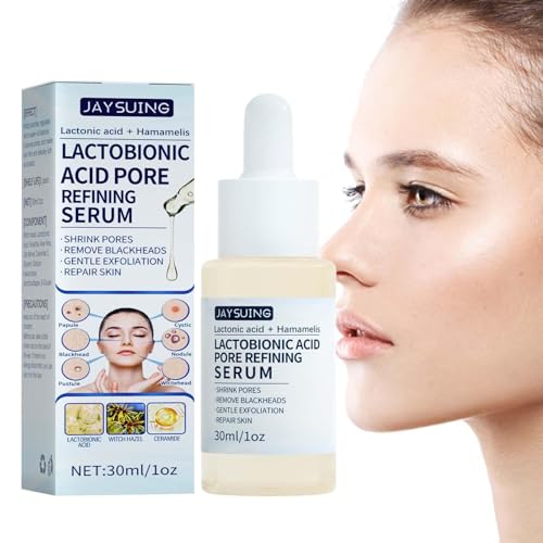 Dranng Lactobionsäure Porenverfeinerung - Pflegendes Gesicht Lactobionsäure,30ml Face Intensive Feuchtigkeitsspendende und weiche Haut Feine Poren Sofortige Perfektion für Frauen, Mädchen, Damen von Dranng