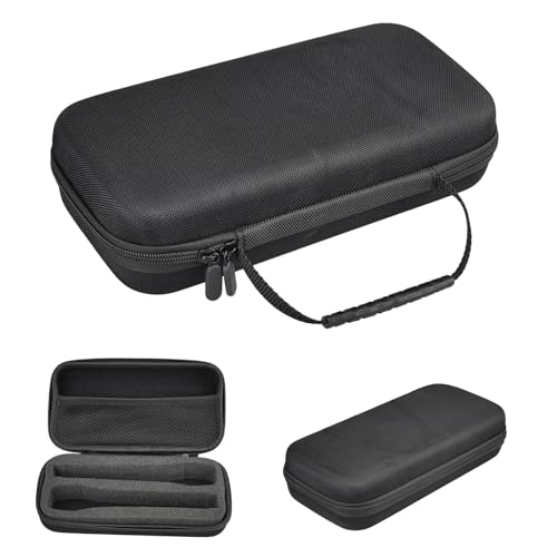 Dranng Mikrofon-Tragetasche, wasserdichte Tragetasche, Mikrofon-Organizer, kompakte kabellose Mikrofon-Aufbewahrungsbox, Mikrofon-Tragetasche für Zuhause, Reisen, Schwarz , Refer to description, von Dranng