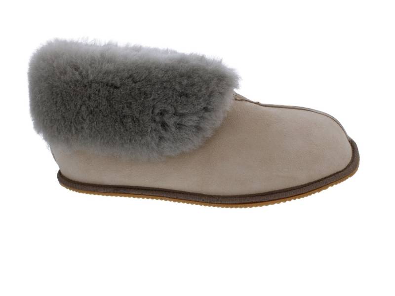 Draper of Glastonbury Draper of Glastonbury Camilla II Hausschuh, Velourleder, echtes Schaff Hausschuh von Draper of Glastonbury